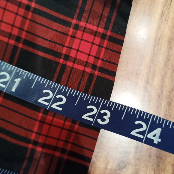 J. Crew Red and Black Plaid Eliza Blouse with Beaded Collar, 2 - Picture 8 of 8